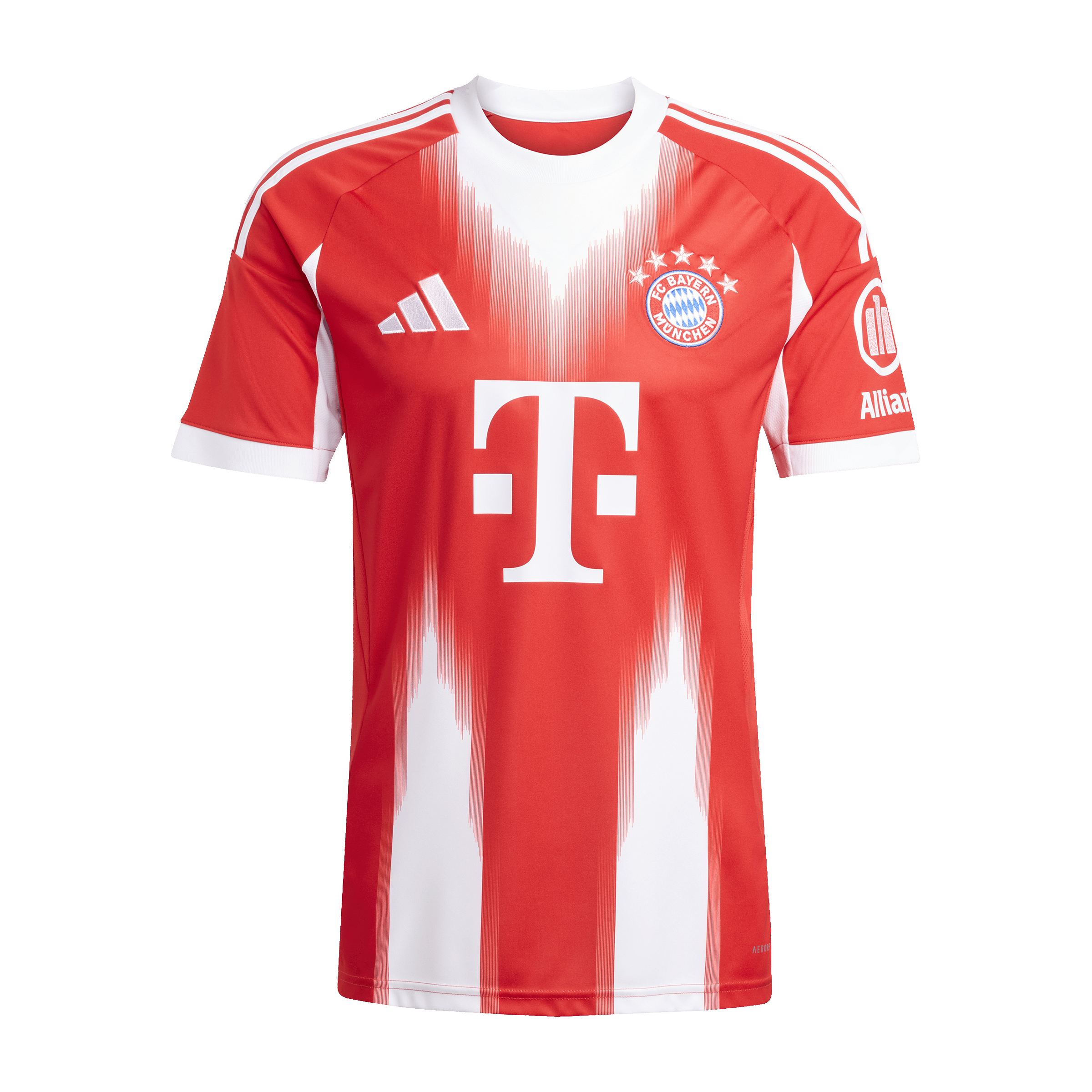 Adidas Mens Bayern Munich 25/26 Home Replica Football Jersey Red